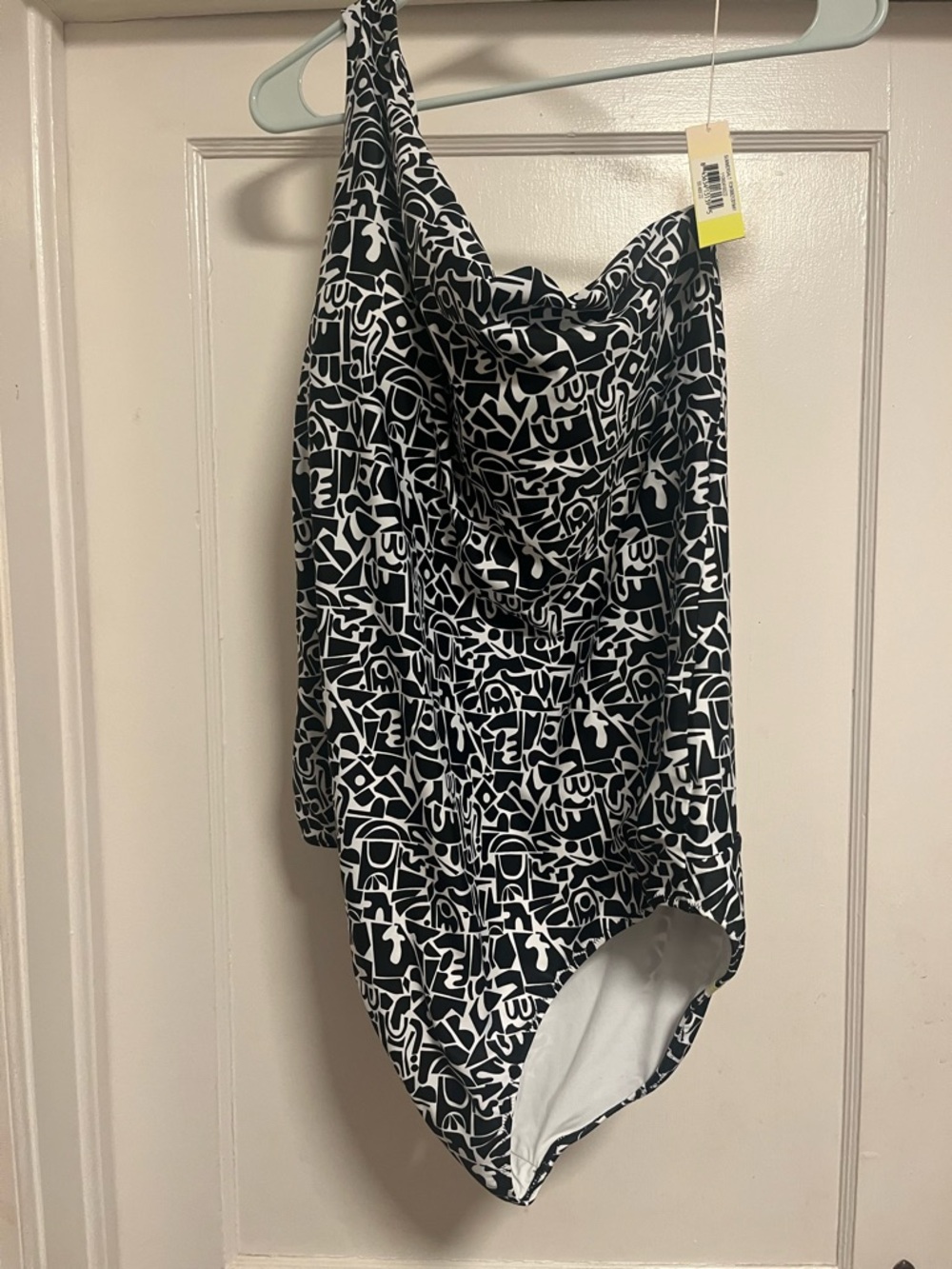 summersalt Black & White Graphic One-Piece Swimsuit